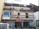 Fassade wird verputzt